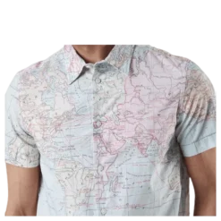 Shirt Short Sleeve Sandefjord Map Patterned