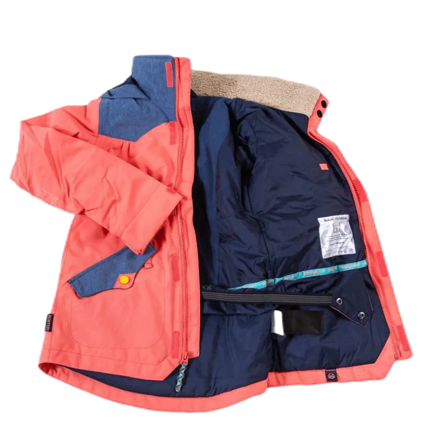 Shortleaf Dryride Parka Youth Orange/Blue