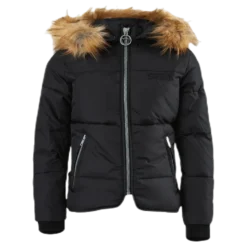 Short Slim Jacket Junior Black