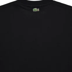Signature Print Cotton T-shirt Black