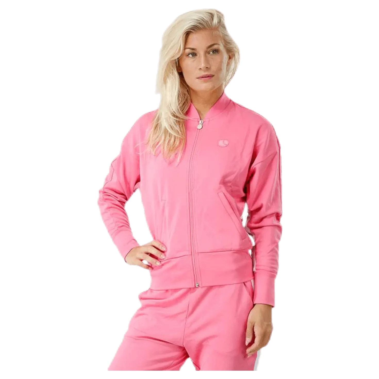 Signature Track Jacket Pink