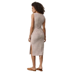 Simone S/L Dress Beige/Red