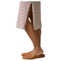 Simone S/L Dress Beige/Red