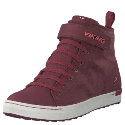 Skien Mid Gtx Wine/coral