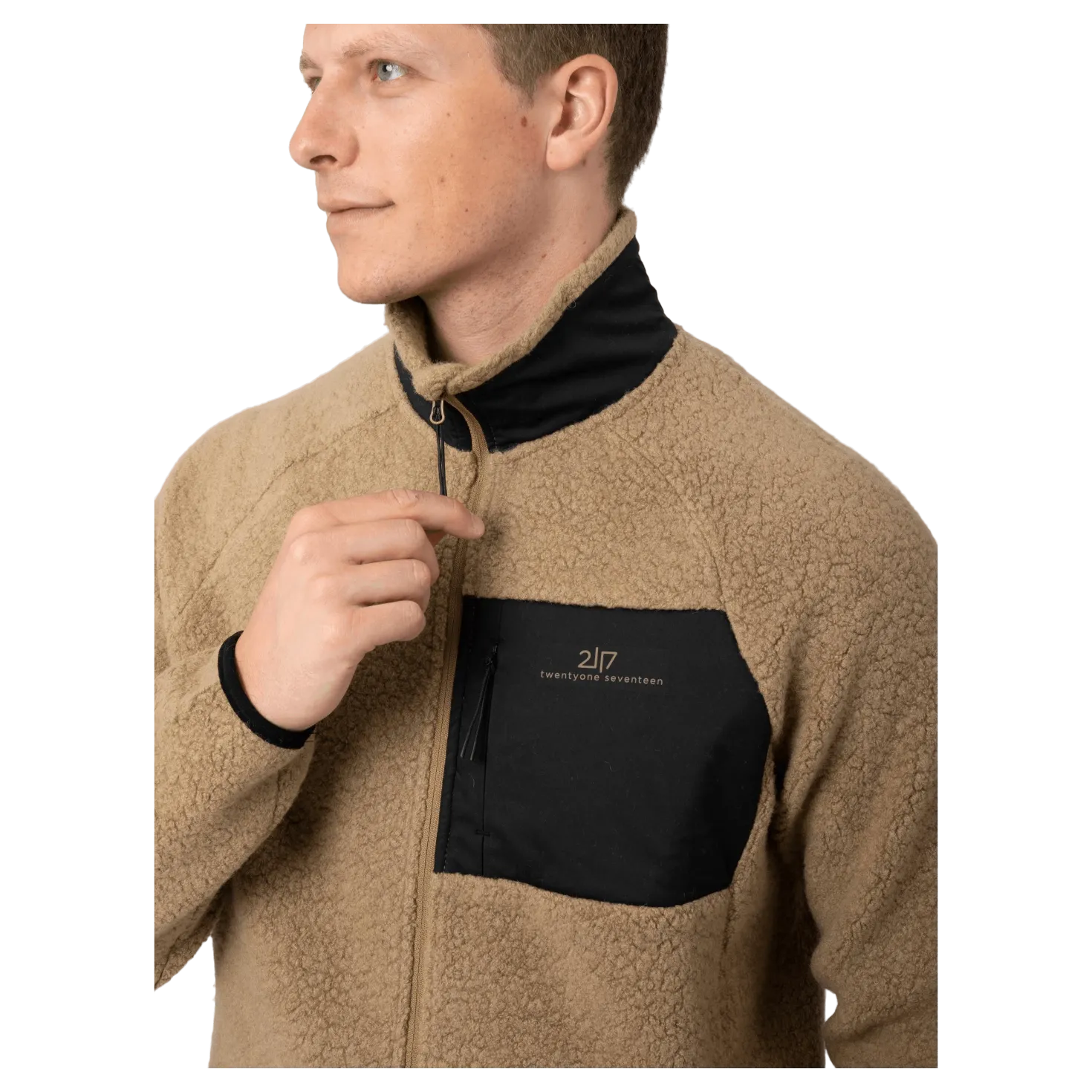 Skord Wool Pile Jacket M Kitt/brown