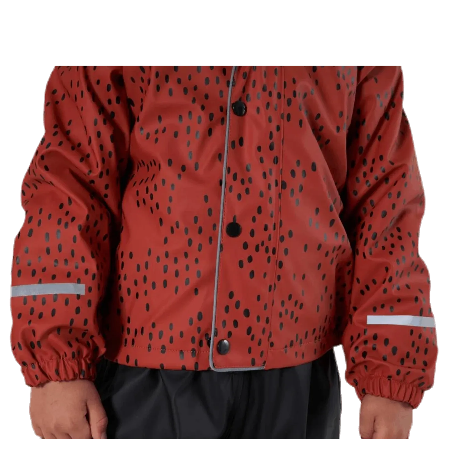 Skur Fodrat regnställ Orange/Black/Red