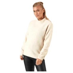 Skyla Ls O-Neck Wool Knit Grey