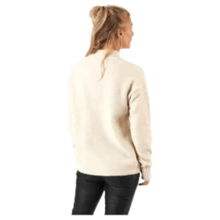 Skyla Ls O-Neck Wool Knit Grey