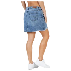 Sky Life Reg Dnm Skirt Blue