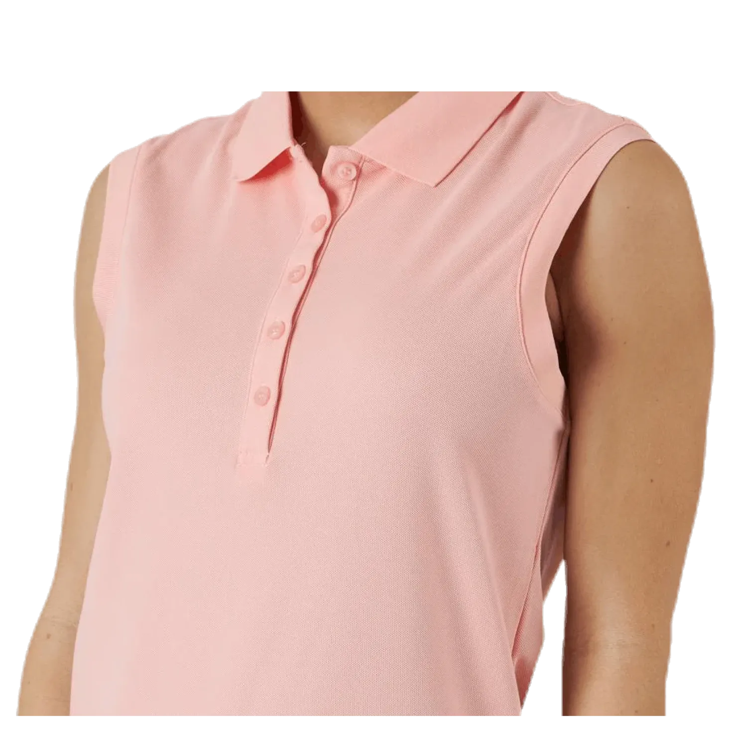 Sleeveless Polo Orange