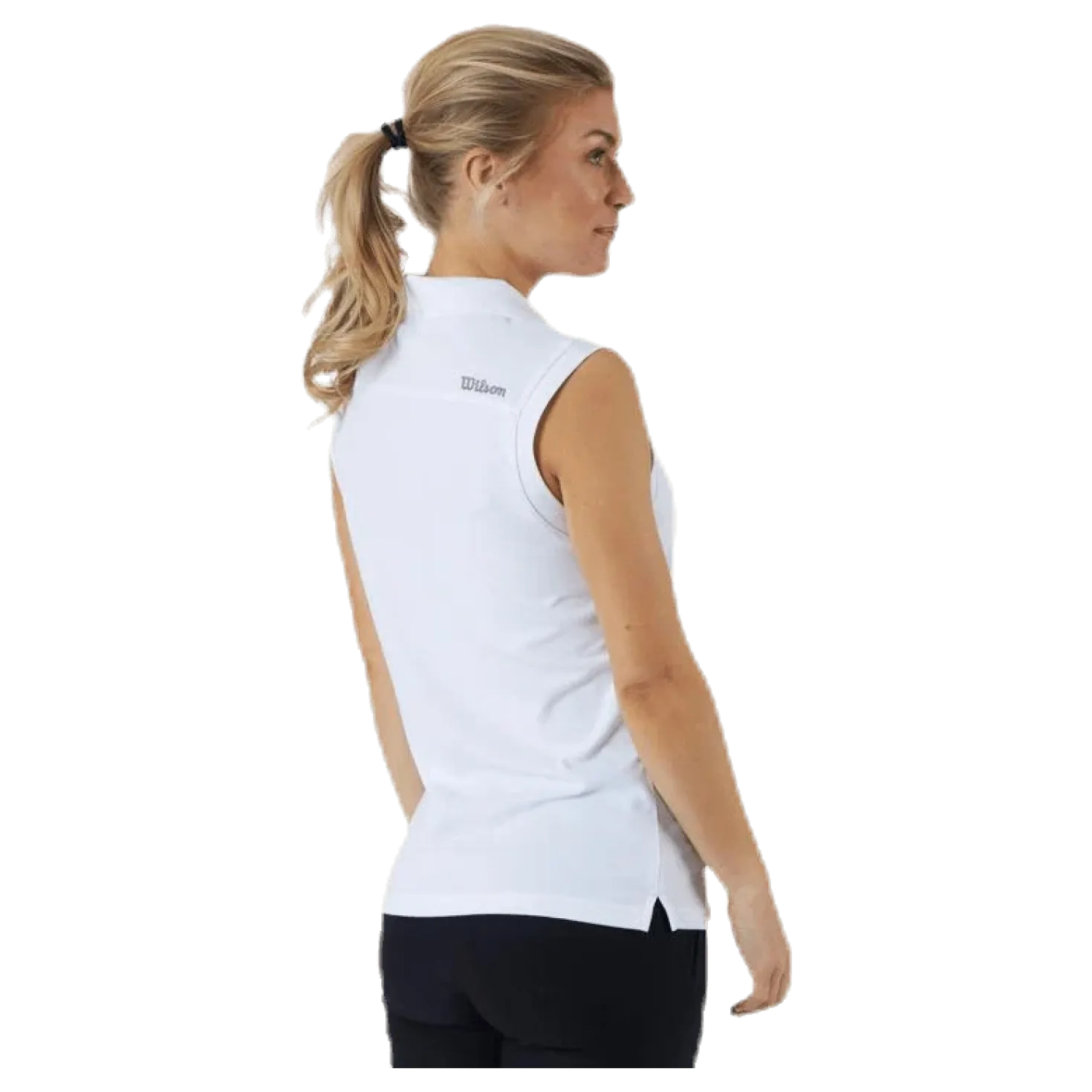 Sleeveless Polo White