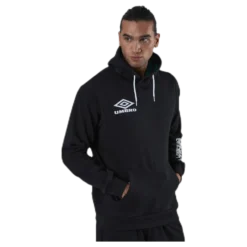 Sleeve Print Hoodie Black