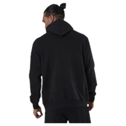 Sleeve Print Hoodie Black