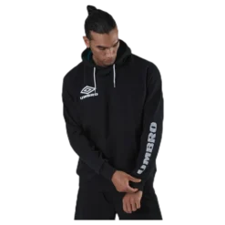 Sleeve Print Hoodie Black