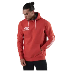 Sleeve Print Hoodie Red