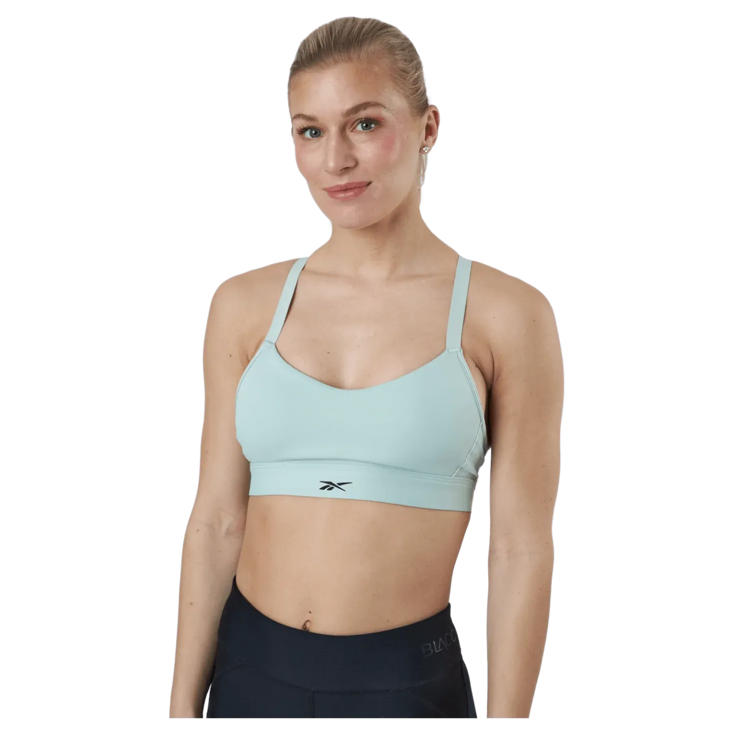 S Lux Strappy Sports Bra Green