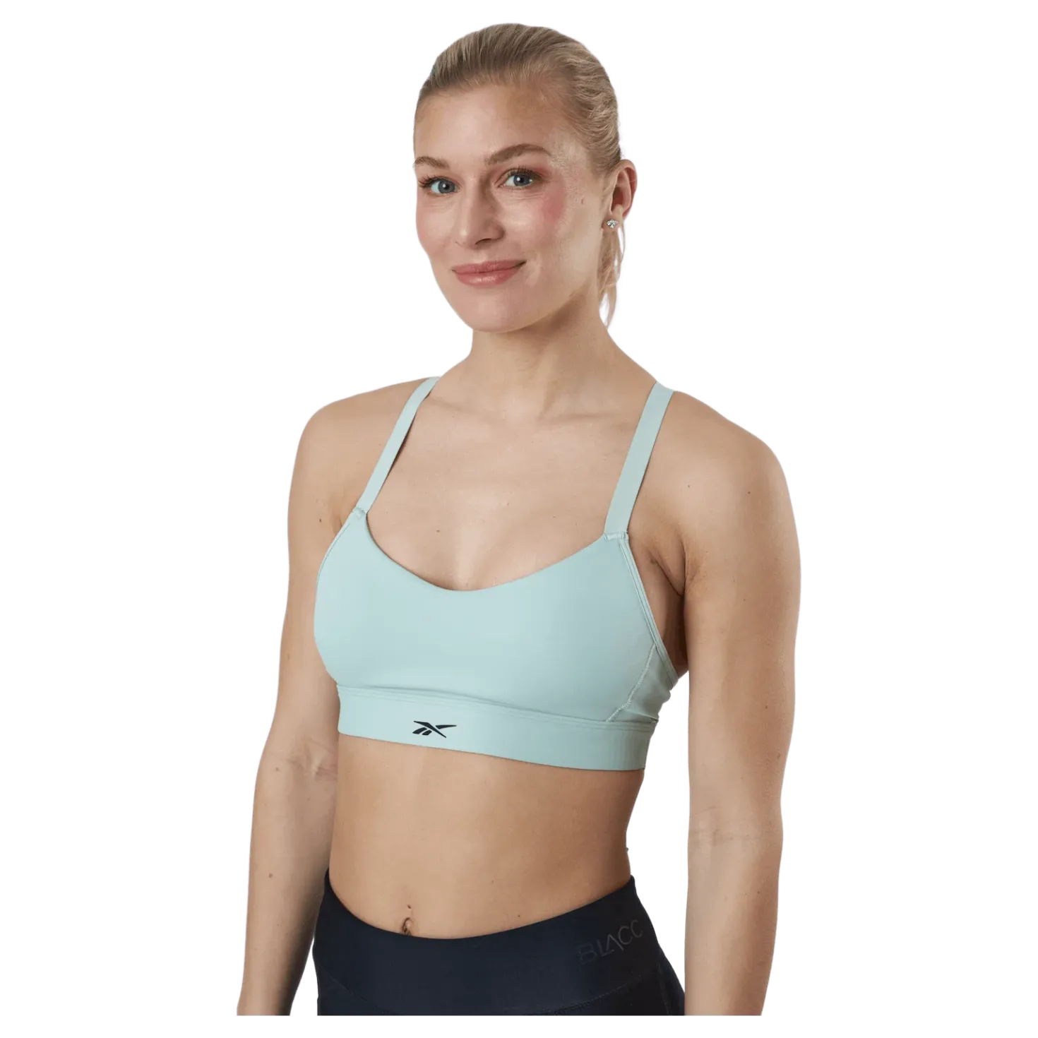 S Lux Strappy Sports Bra Green