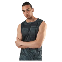 Sniper Green Sleeveless Tee Patterned/Green