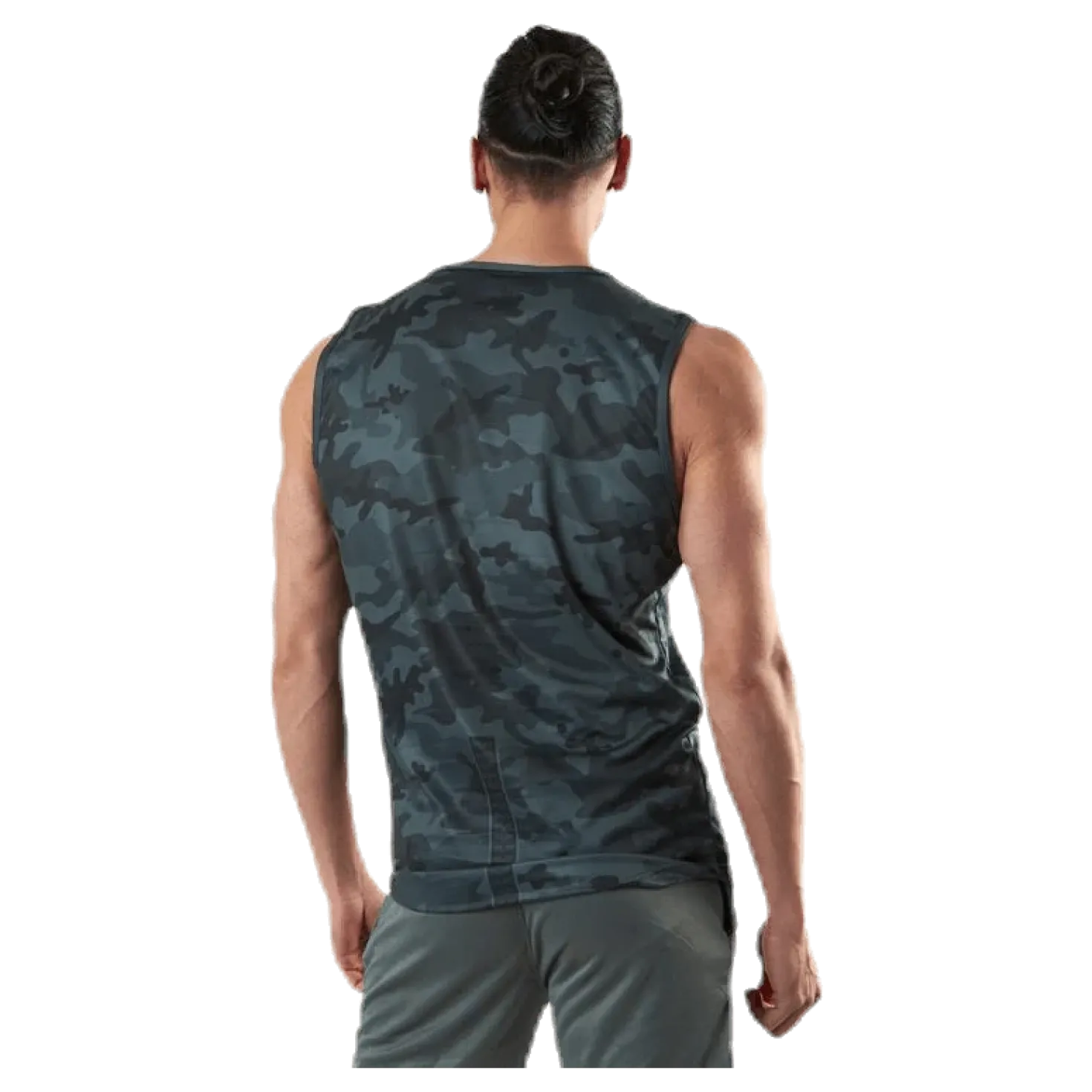 Sniper Green Sleeveless Tee Patterned/Green