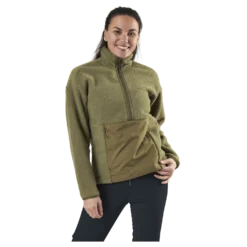 Snowshelter Teddy Half Zip Green