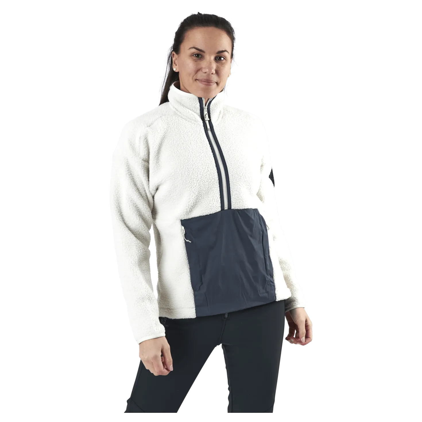 Snowshelter Teddy Half Zip White