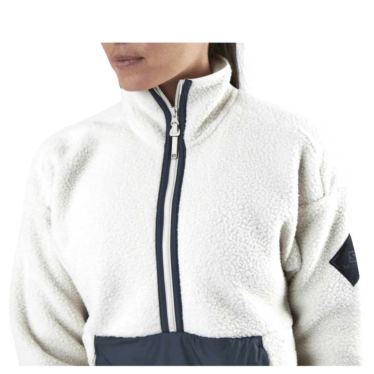 Snowshelter Teddy Half Zip White