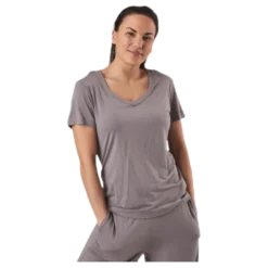 Sophisticated Modal S/S V-Neck Beige