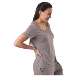 Sophisticated Modal S/S V-Neck Beige