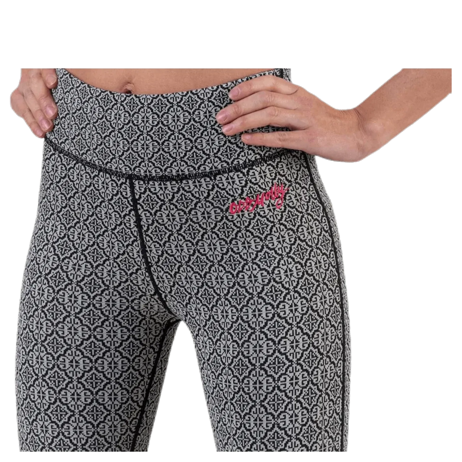 Spin To Win Mid Layer Tights White/Black