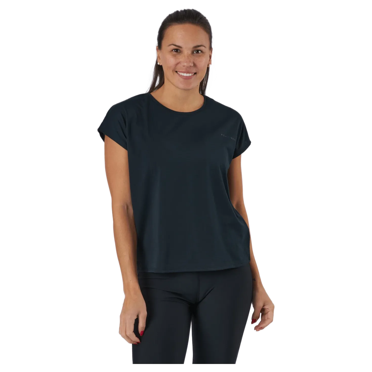 Split Back Tee Black