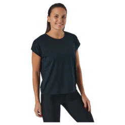 Split Back Tee Black