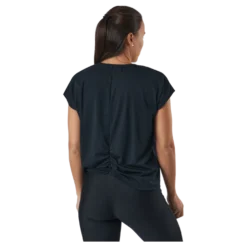 Split Back Tee Black