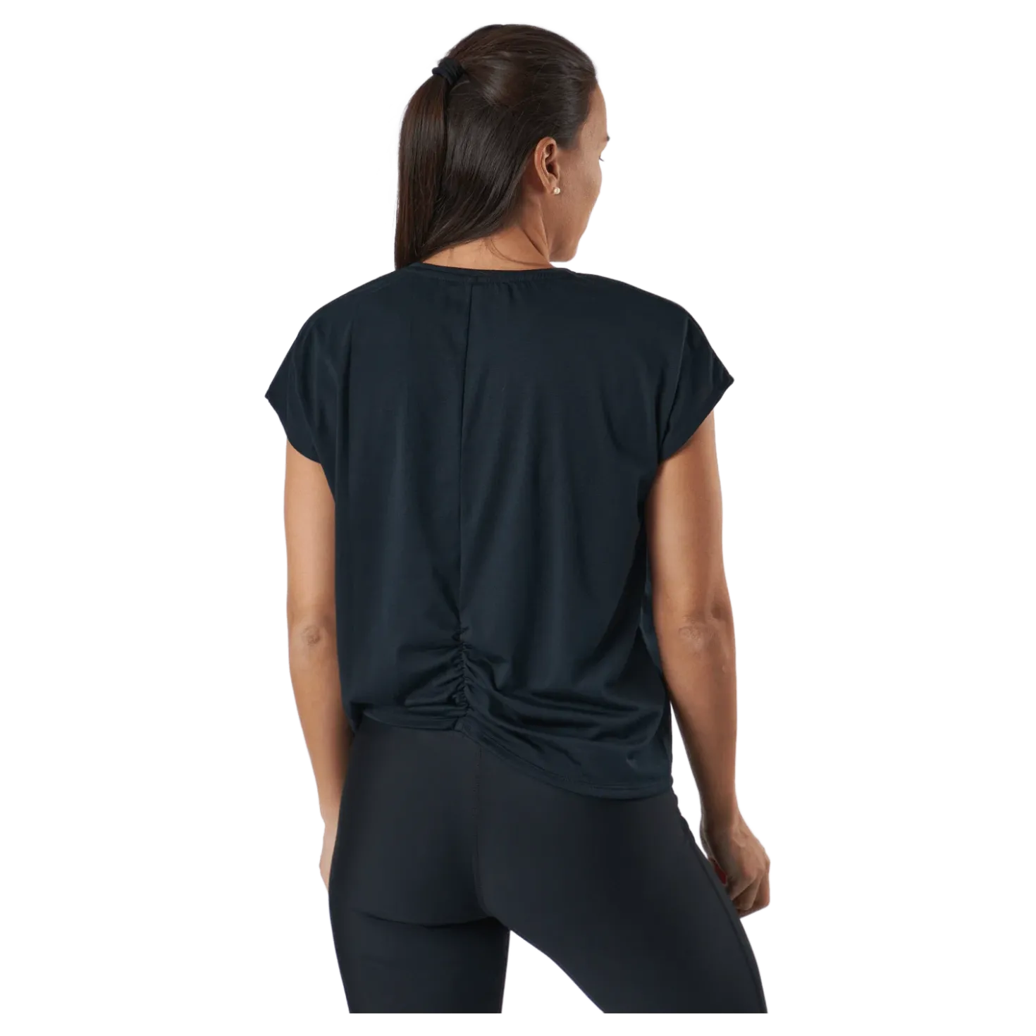 Split Back Tee Black