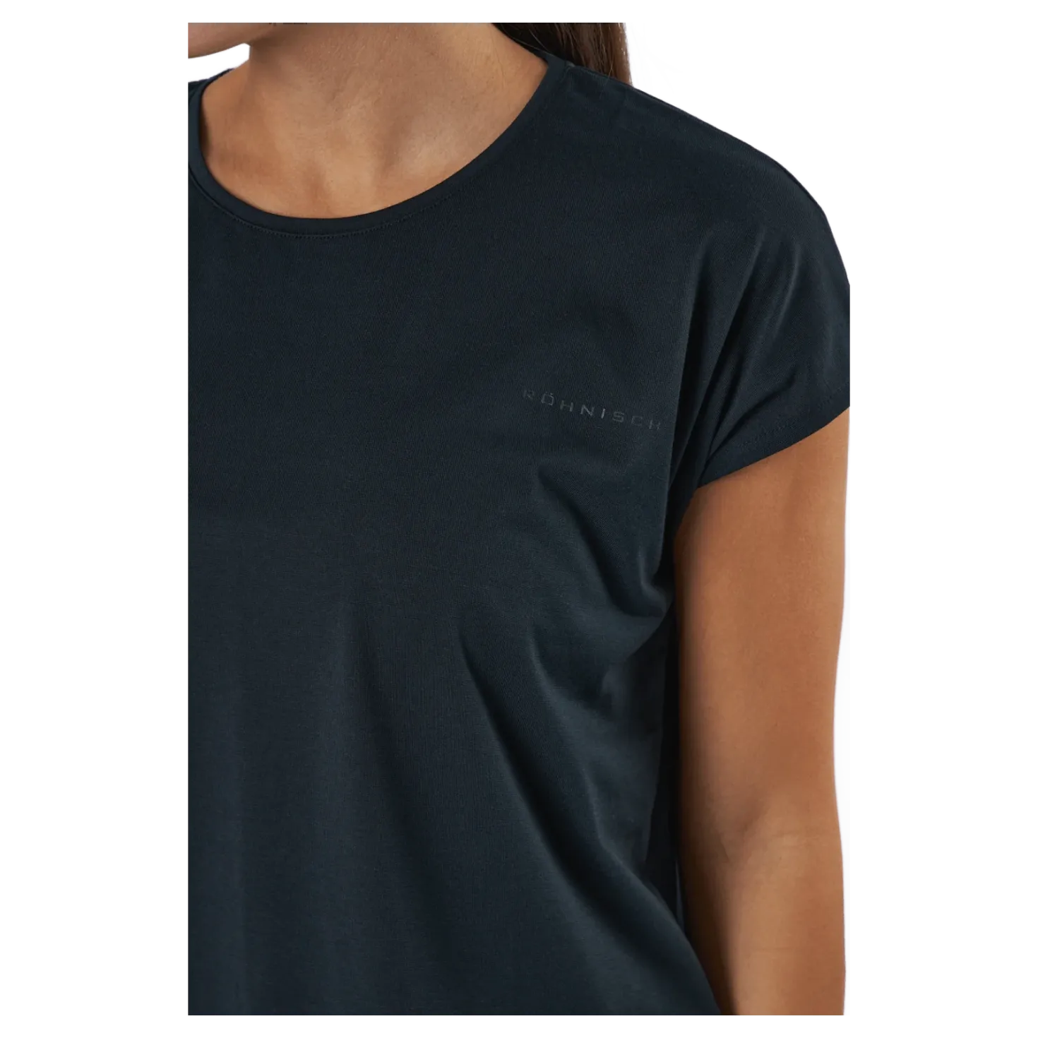 Split Back Tee Black