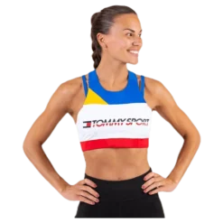 Sport Bra Mid Impact Back Detail Blue