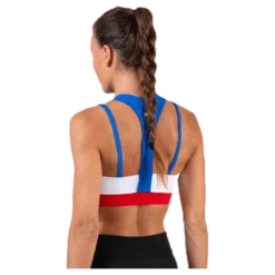 Sport Bra Mid Impact Back Detail Blue