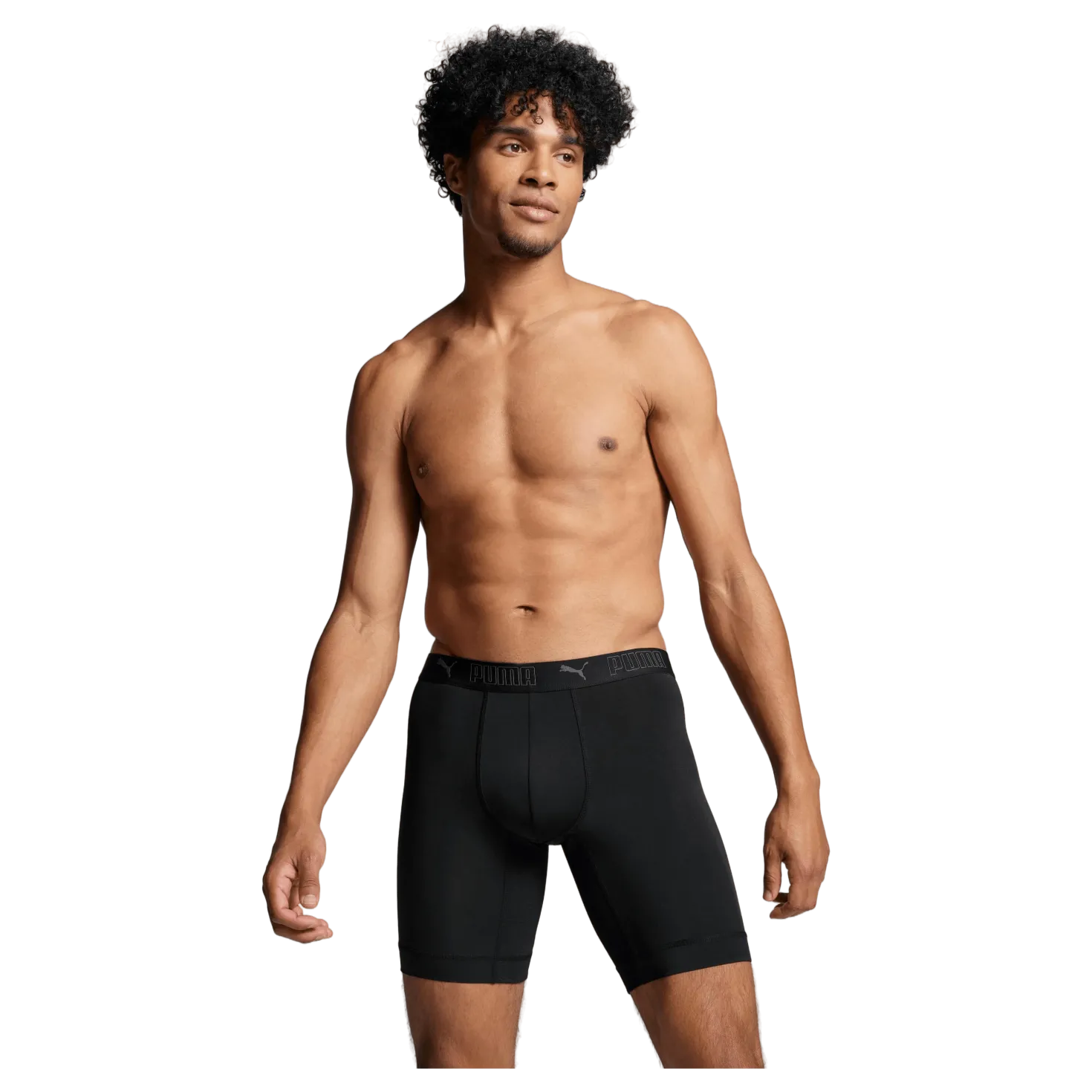 Sport Microfiber Long Boxer 2p Black