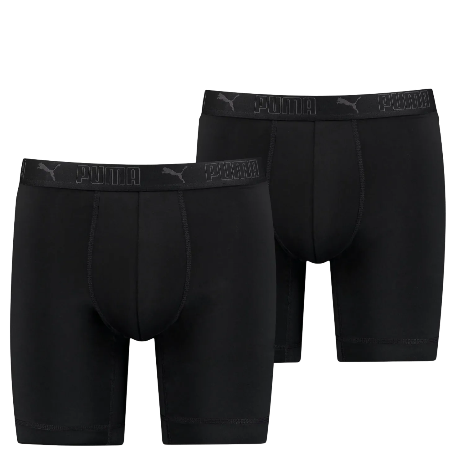 Sport Microfiber Long Boxer 2p Black