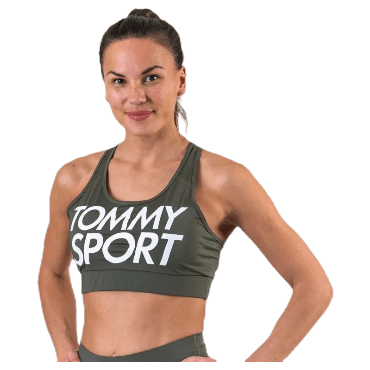 Sports Bra Logo Mid Green