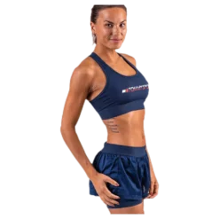Sports Bra Medium Tri Logo Blue