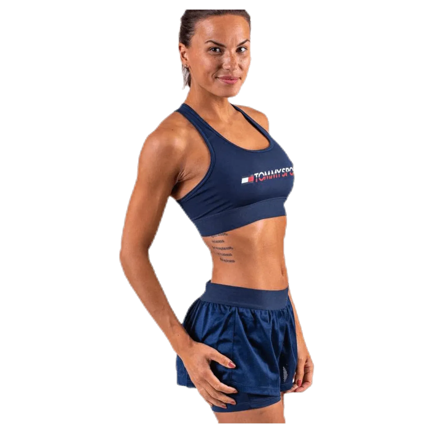 Sports Bra Medium Tri Logo Blue