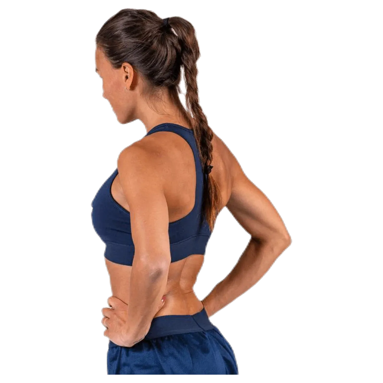 Sports Bra Medium Tri Logo Blue
