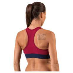 Sports Bra Medium Tri Logo Red