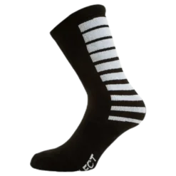 Sports socks striped long Black