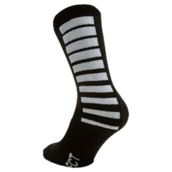 Sports socks striped long Black