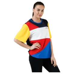 Statement Colourblock T-Shirt Red