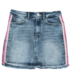 Stephania Panel Dnm Skirt Blue