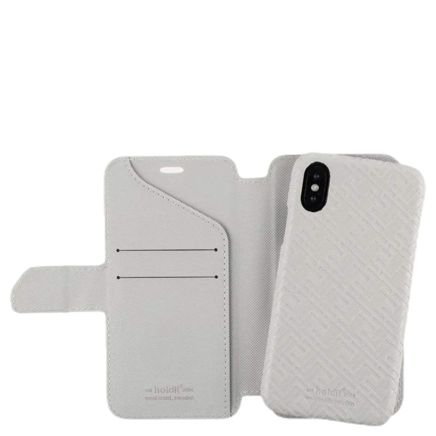 Stockholm Wallet Case Magnet iPhone X/XS Grey