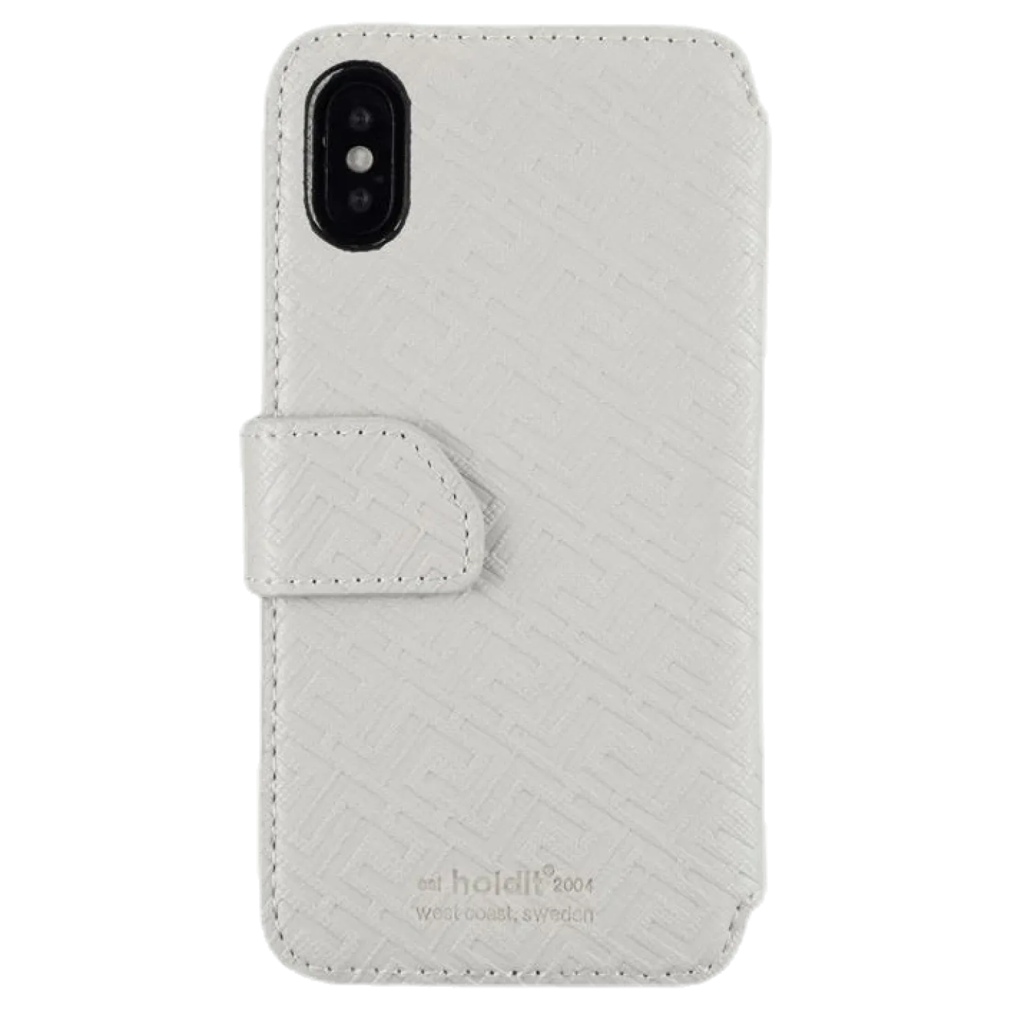 Stockholm Wallet Case Magnet iPhone X/XS Grey
