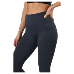 Stonewash Seamless Leggings Black/Grey